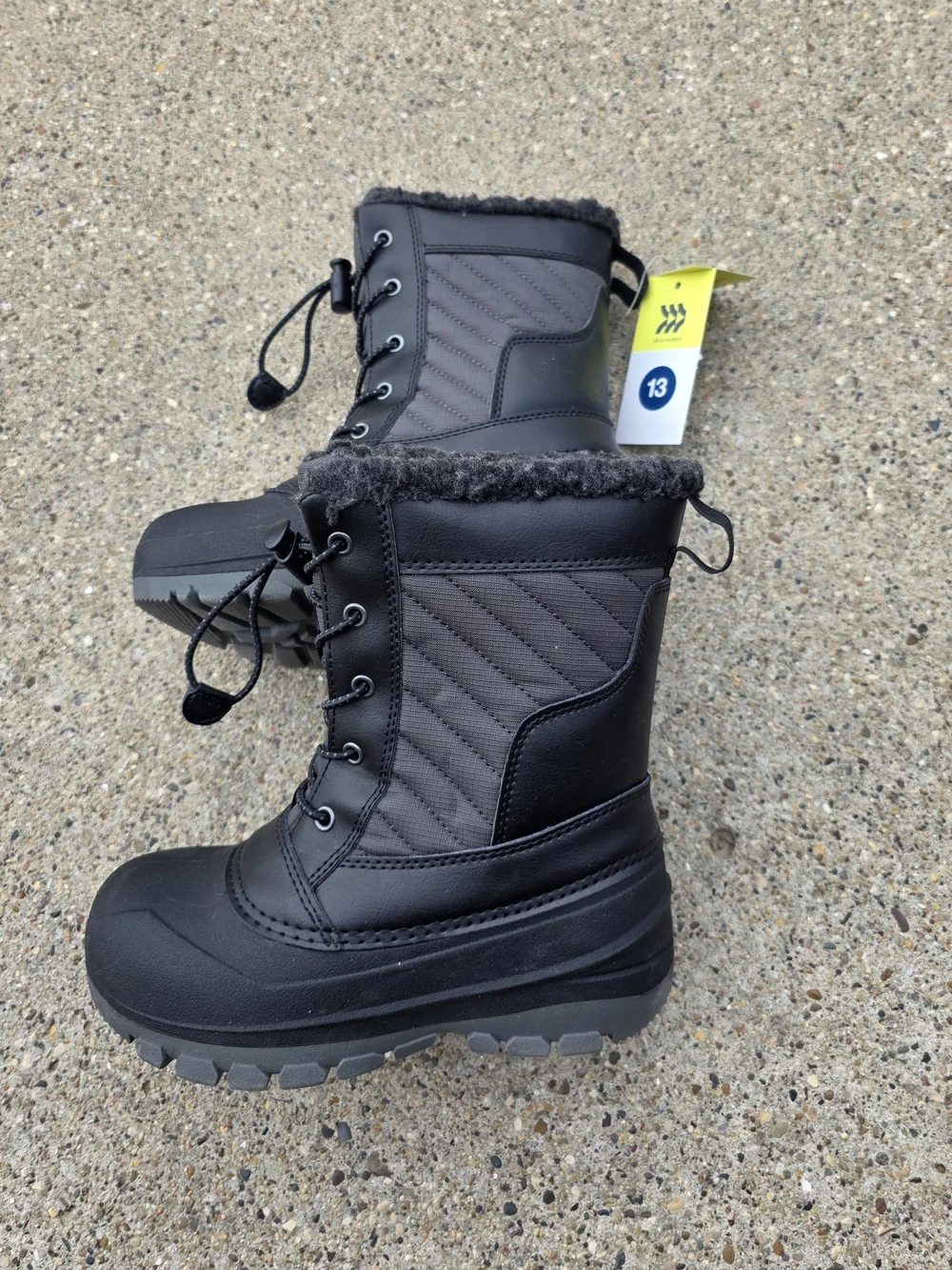 All In Motion Fleece-Lined Waterprood Winter Boots Boys 13